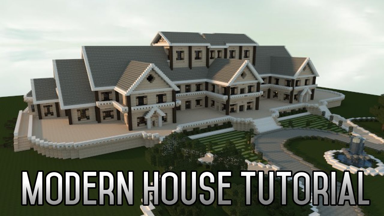 Minecraft Insane Modern House Tutorial Part 2 Xbox/PC 2015 ...