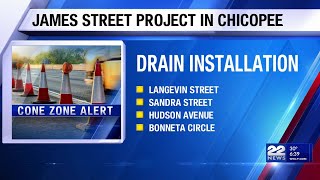 James Street Construction In Chicopee To Disrupt Traffic