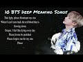 10 BTS Songs with Deeper Meaning [Eng Sub]