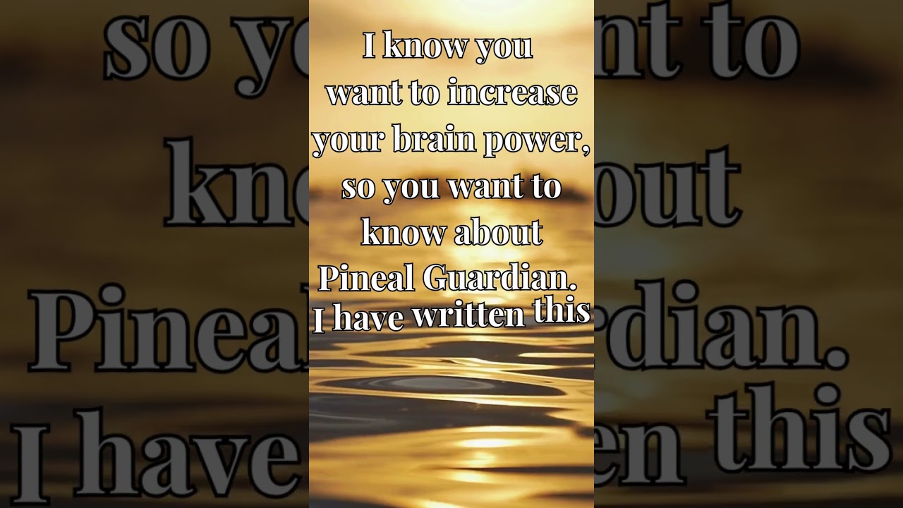 Pineal Guardian Review: How does it really work? Pineal Guard Review l Pineal Guardian Supplement