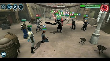 Vader counter SLKR + two tanks. swgoh