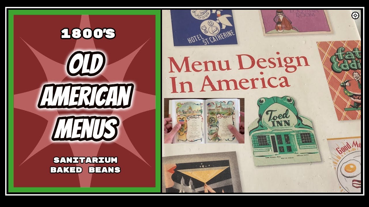 Menu Design in America, 1850-1985 (Flick Through) - YouTube