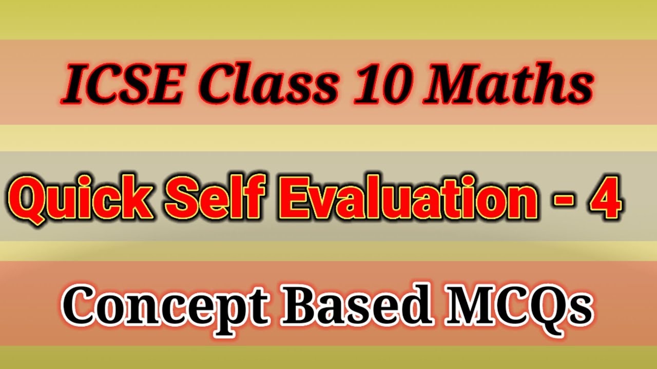 icse class 10 maths Important mcq questions with solution part 4 | sample paper icse class 10 maths
