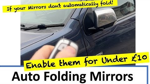 How I made my vehicle mirrors fold automatically for Under £10!