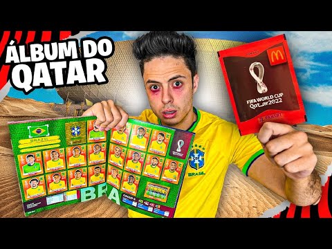 COMPLETEI O ÁLBUM DE FIGURINHAS DO QATAR EM 24 HORAS! - (O PAÍS DA COPA DO MUNDO)