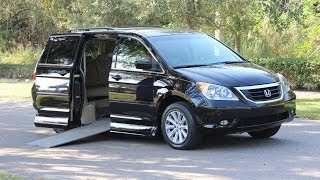 van wheelchair honda odyssey handicap mobility 2008 ramp vmi touring vantage
