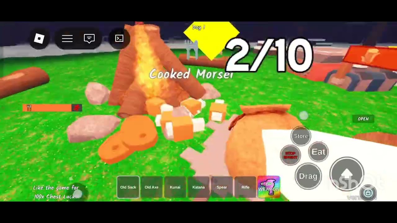 99 nights in the forest but modded....!!!? #roblox #modded #mast #nice #good 