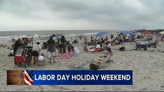 Beachgoers spend Labor Day Holiday Weekend down at the Jersey Shore