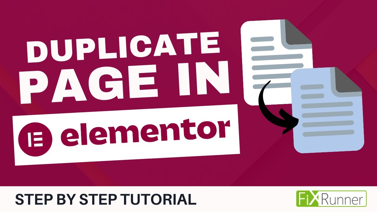 How To Duplicate A Page In WordPress Using Elementor - YouTube