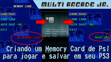 Criando Memory Card Virtual para jogos de Ps1 no Playstation 3