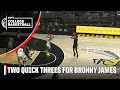 Bronny James heating up with near back-to-back 3s in 3rd collegiate game | ESPN College Basketball