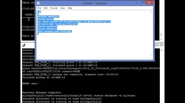 Oracle Database - Incomplete Recovery Using "UntilTime" Option