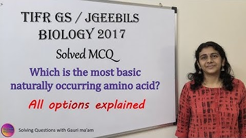 TIFR GS / JGEEBILS Biology 2017| Solved MCQ | Solving Questions with Gauri ma’am
