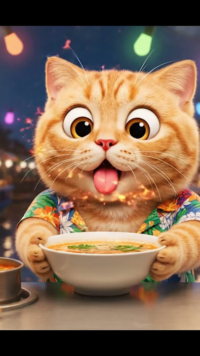 Oyen just wanted Tom Yum… but it set his tongue on fire 🔥Oyen Shorts