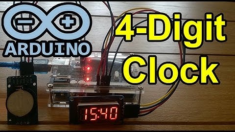 Arduino Code: 4-Digit Clock Display (TM1637) + (DS3231) 7 Segment LEDs