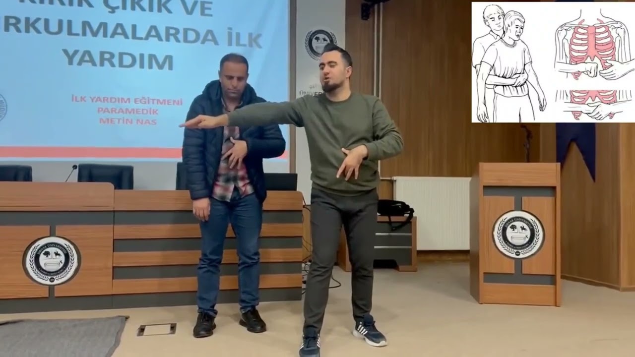 Yetişkinlerde Heimlich Manevrası 💪 #heimlichmanevrası #ilkyardım #paramedik #firstaid #112 #sağlık 