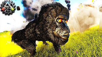 ONS DEMONISCH AAPJE GOOIT EXPLOSIEVE STRONT EN DOET MEGA VEEL DAMAGE IN ARK RAGNAROK MODS!!