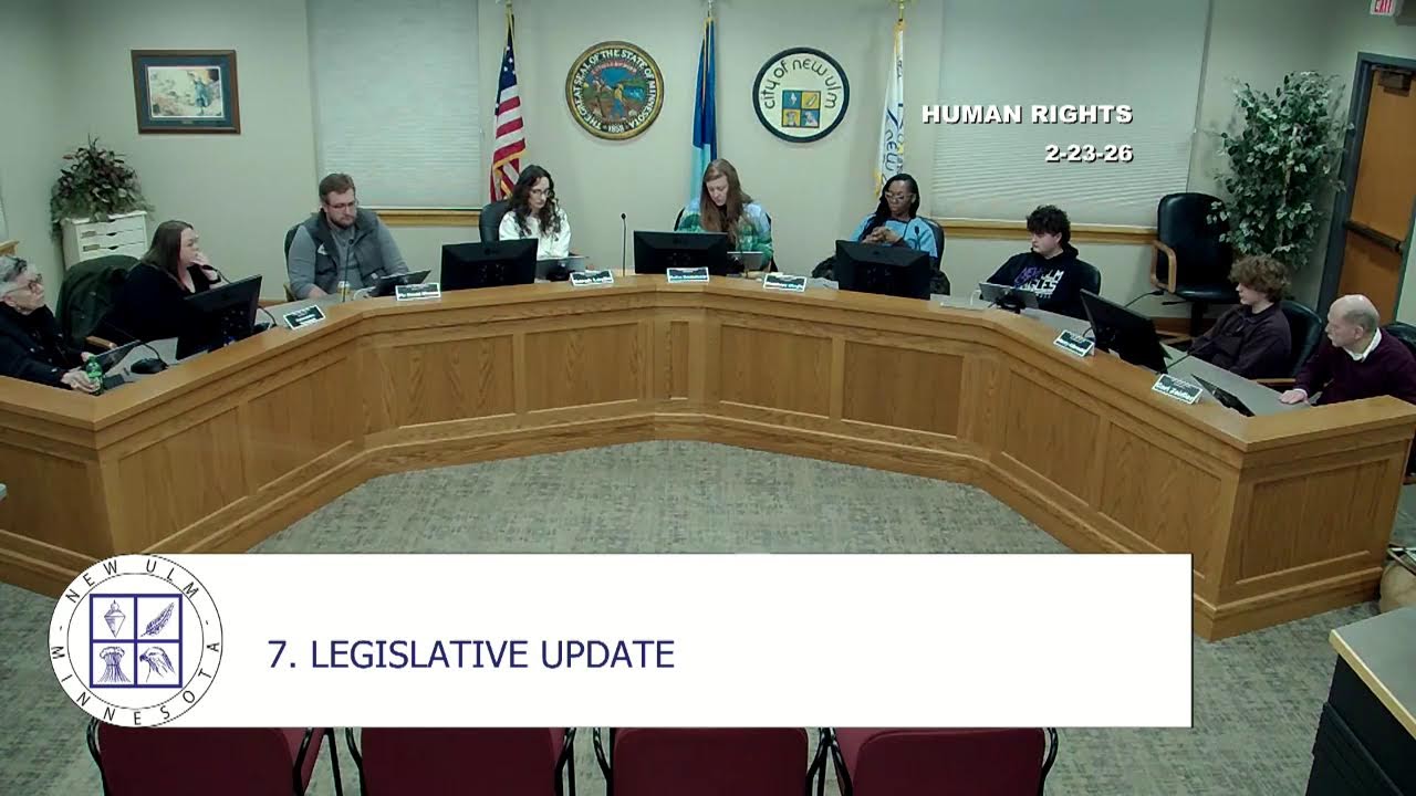 February 23, 2026 New Ulm Human Rights Commission
