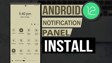 Install ANDROID 12 NOTIFICATION Panel - Any Android Smartphone. 🔥
