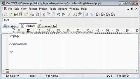 ‪PHP Tutorials- Create a mailing list (Part 1)‬‏ - YouTube.flv