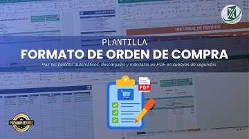 Plantilla de Formato de Orden de Compra/Pedidos en Excel | Cómo Utilizar la Plantilla Paso a Paso