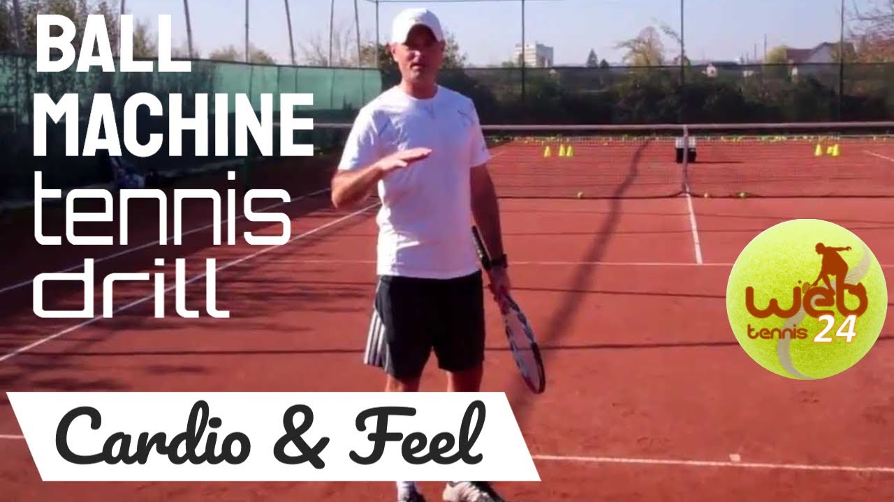 Ball Machine Tennis Drill Two Minutes / Cardio and Feel YouTube