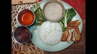 How To Make Vegetarian Chicken Rice 