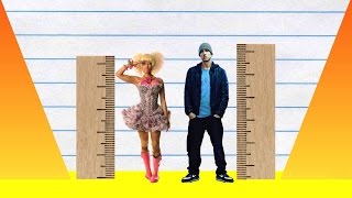 How Much Taller - Nicki Minaj vs Eminem!