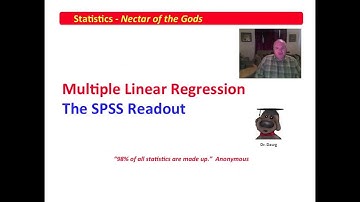 6 Multiple Linear Regression - Reading the SPSS Output