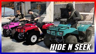 HIDE N SEEK ON HONDA RECON 250'S! I CALL A HELICIPTER IN!! - GTA 5 Roleplay - OURP