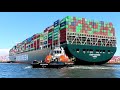 長榮400M貨櫃輪(長政號)EVER GOVERN  container Vessel 進高雄港紀錄(4K)