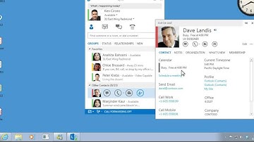 Training  Make the switch to Lync 2013  Check Someone