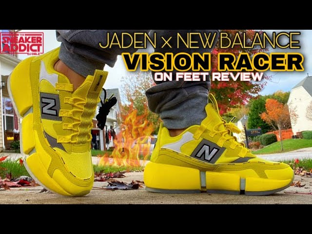Jaden Smith New Balance Vision Racer Black Pink On Foot Review 