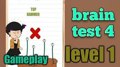 brain test 4 level 1 gameplay walkthrough Solution