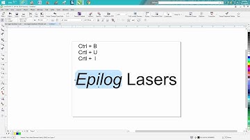 Corel Draw Tips & Tricks Bold your Text with a short cut key and more