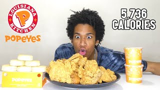 Popeyes 12pc Family Meal Challenge (4,736 Cals)