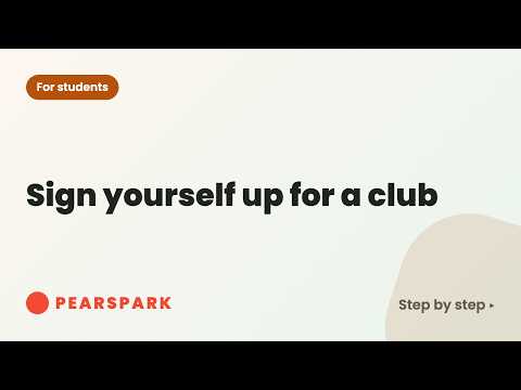 Video thumbnail: Sign yourself up for a club