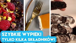 Wypieki tylko z KILKU SKŁADNIKÓW! 3 propozycje na szybko! | Słodka Tuba