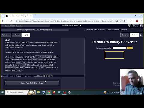 Learn Recursion by Building a Decimal to Binary Converter step 1