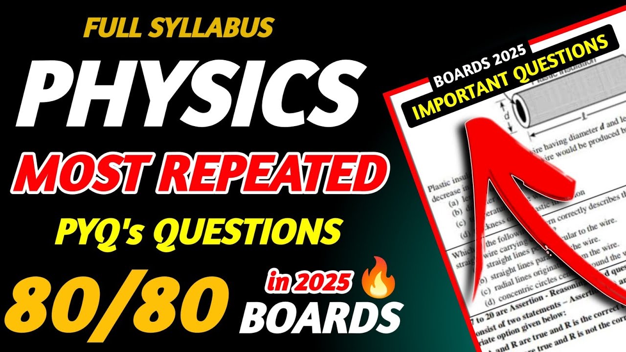 TOP 10 PHYSICS Important Questions Numericals PHYSICS Class10 Class Top 10 physics important questions numericals physics class10 class