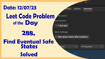802 || Find Eventual Safe States || C++ || Leetcode Daily Challenge