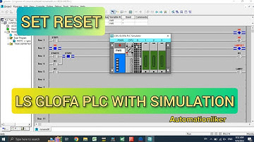 GMWIN : Set Reset Instruction LS Glofa PLC With Simulation