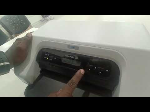 TVS SPEED 40 STAR PRINTER BURN TEST