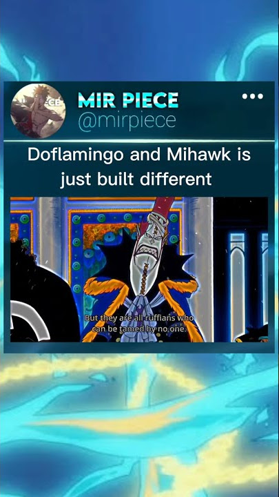 Mihawk and Doflamingo badass moments [ One piece warlord meeting ] #onepiece #mihawk #shorts
