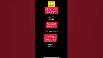 She S Crazy Like A Fool ترجمة اجمد اغنية في السبعينيات Daddycool 