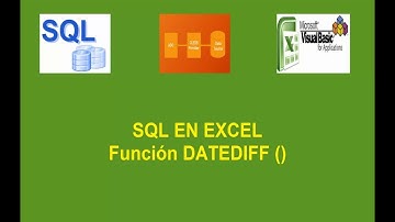 Funcion DateDiff - SQL en Excel Nº 20