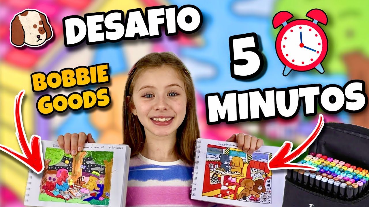 💗 PINTANDO LIVRO BOBBIE GOODS 5 MINUTOS com  MARCADORES ÁLCOOL