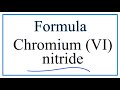 Chromium and Nitrogen Ionic Charges