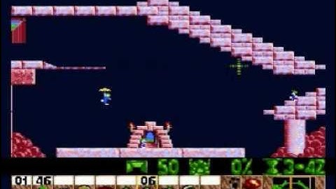 Lemmings Genesis/Mega Drive Walkthrough: Taxing Level 22