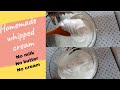 Homemade whipped cream without cream | how to make whipped cream frosting | Mixed Kenya Dishes